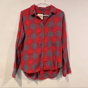 Red plaid shirt